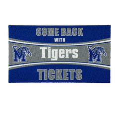28" x 16" PVC Trapper Mat, Come Back with Tickets, University of Memph
