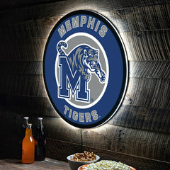 LED Wall Decor, Round, University of Memphis