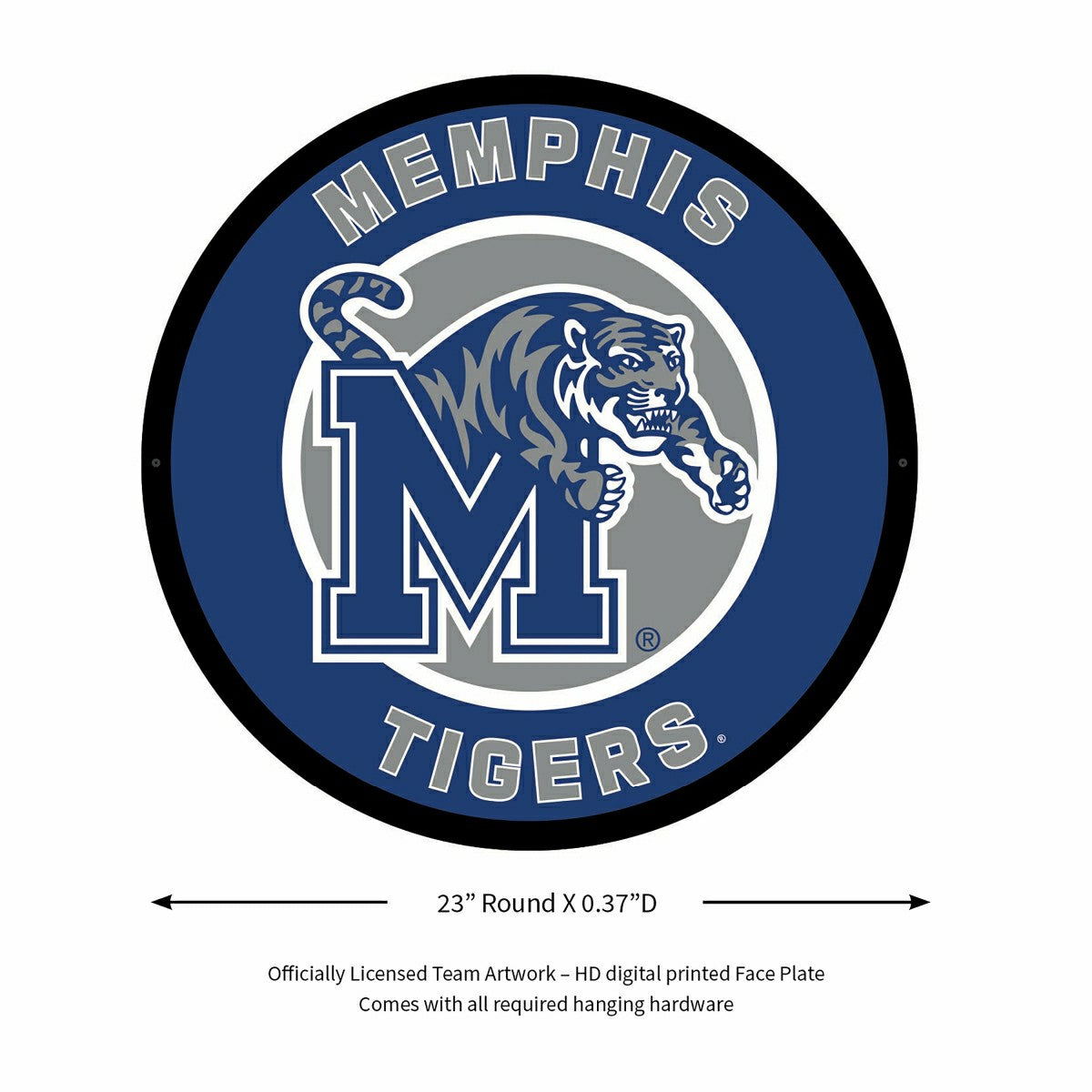LED Wall Decor, Round, University of Memphis