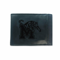 Front Pocket Wallet w/ RFID Blocking, University of Memphis, Black