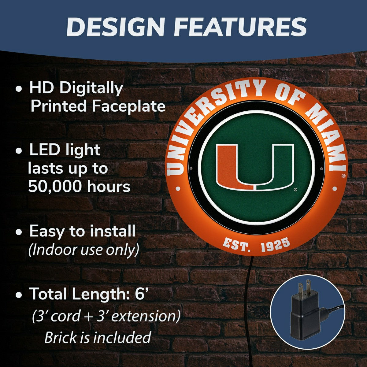 University of Miami, Metal Lite, Round