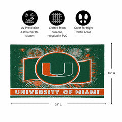 University of Miami Yard Sign, Patriotic