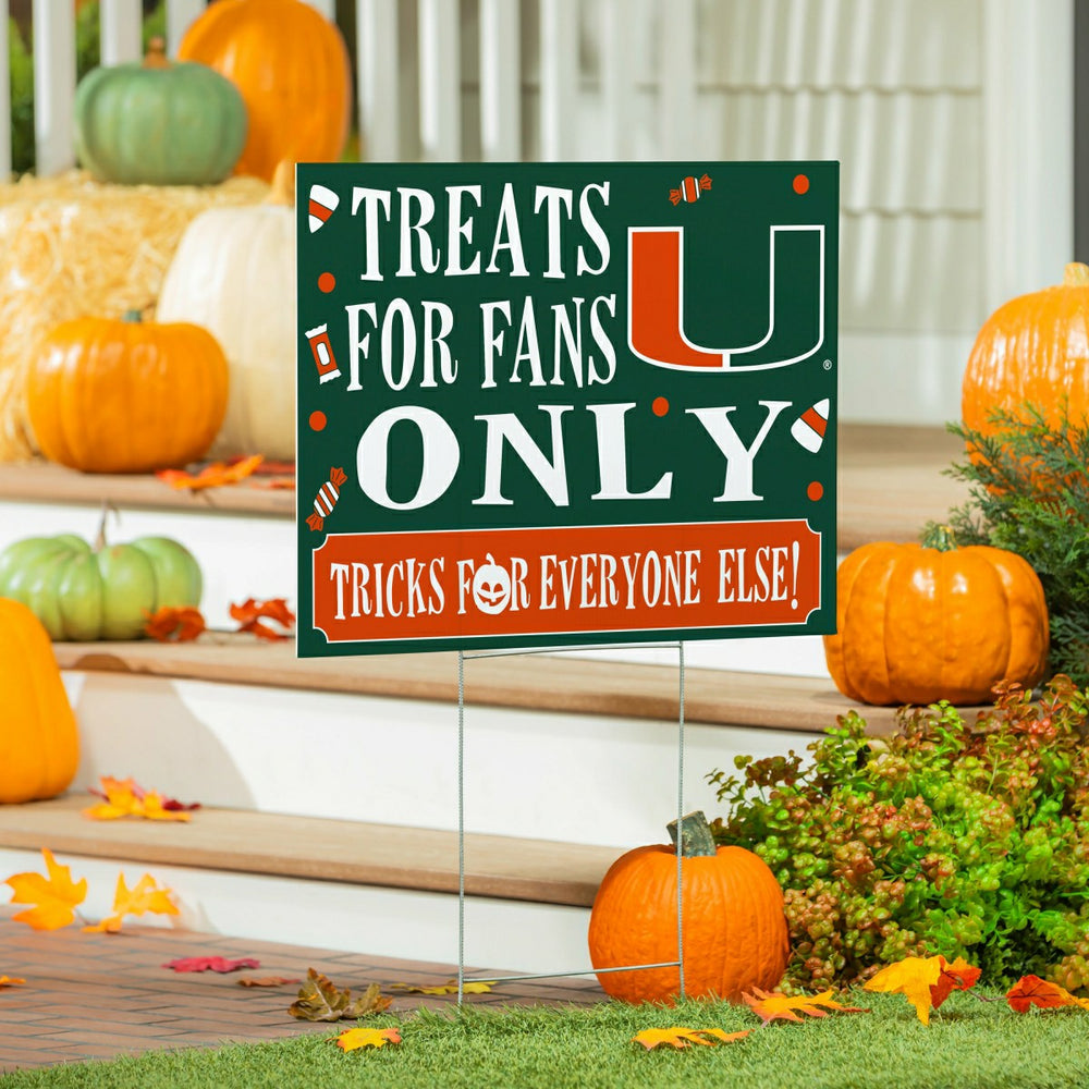 University of Miami Yard Sign, Halloween Treats for Fans