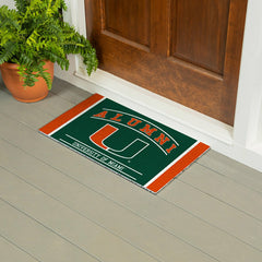 University of Miami Alumni Mat, 28"x16"