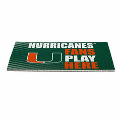 University of Miami Fan Mat, 28"x16"