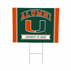 University of Miami Coroplast Yard Sign Alumni