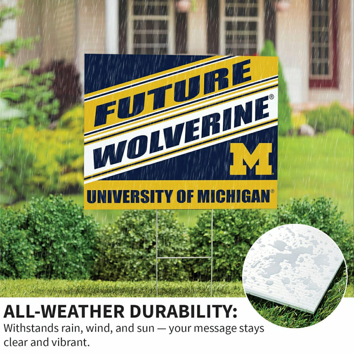 University Of Michigan Coroplast Yard Sign, Future Student