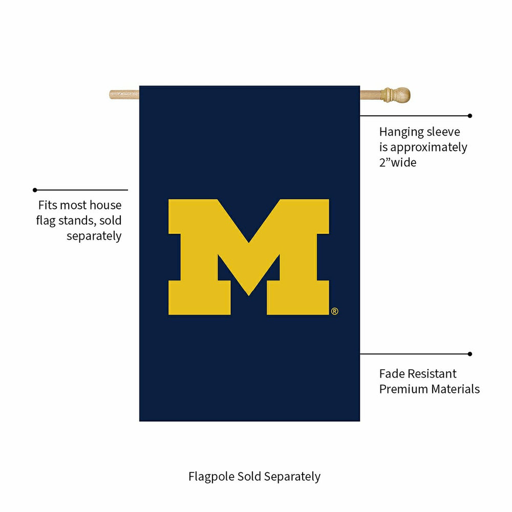 Applique Flag, Reg, University Of Michigan