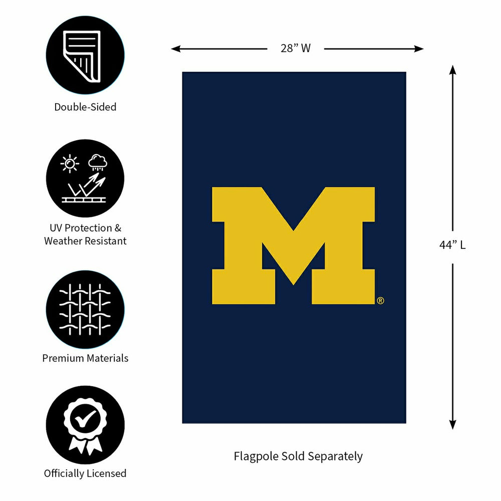 Applique Flag, Reg, University Of Michigan