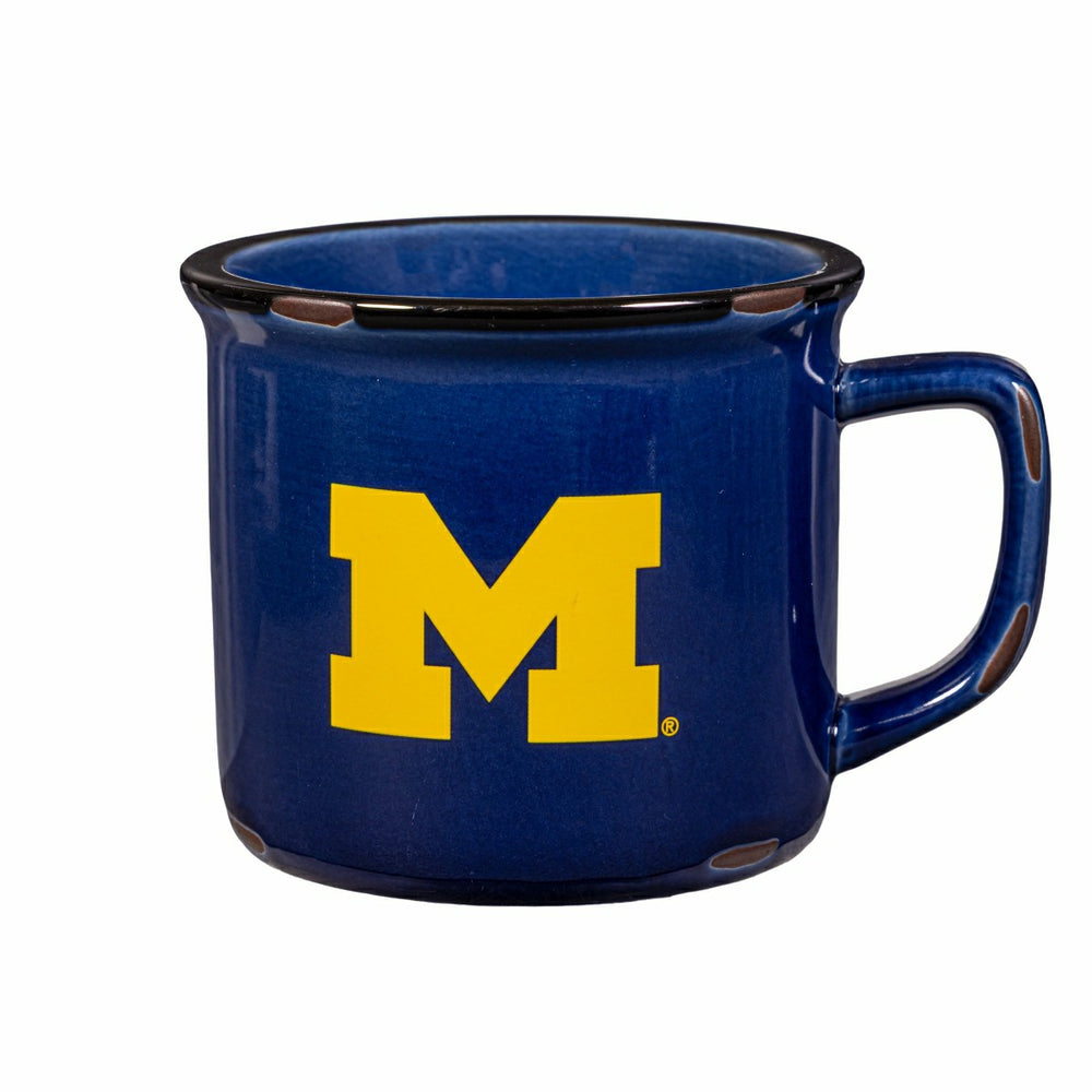 University Of Michigan Ceramic Camp Cup with Enamel Finish, 14oz