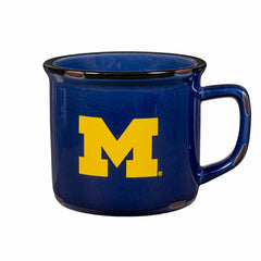 University Of Michigan Ceramic Camp Cup with Enamel Finish, 14oz