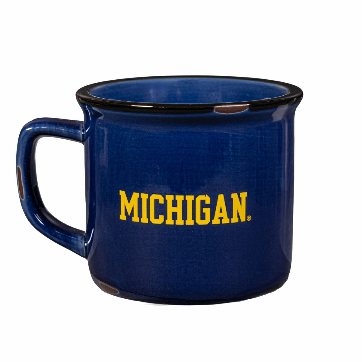 University Of Michigan Ceramic Camp Cup with Enamel Finish, 14oz