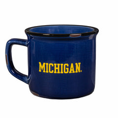 University Of Michigan Ceramic Camp Cup with Enamel Finish, 14oz