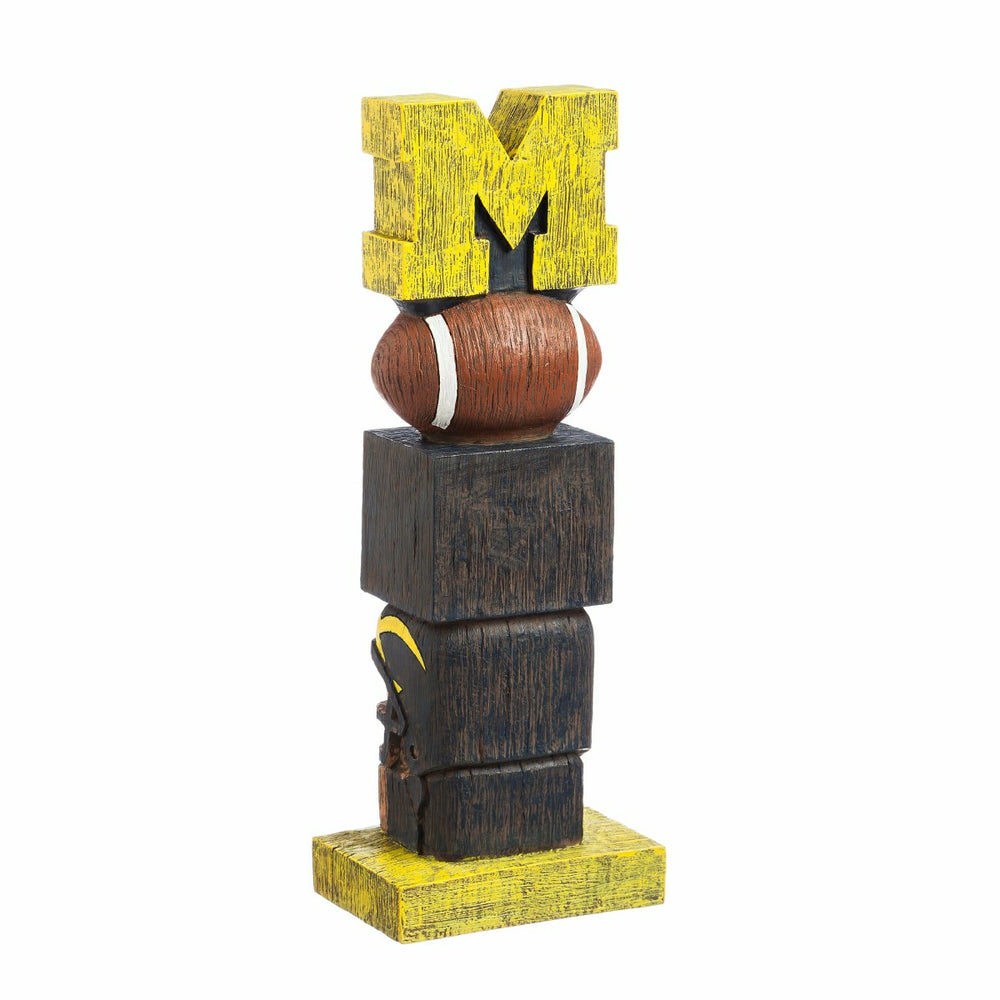 Michigan Wolverines Tiki Team Totem Garden Statue