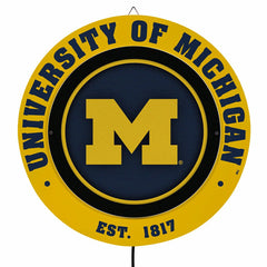University Of Michigan, Metal Lite, Round