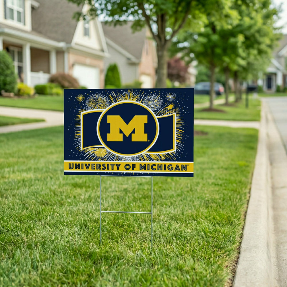 University Of Michigan Yard Sign, Patriotic