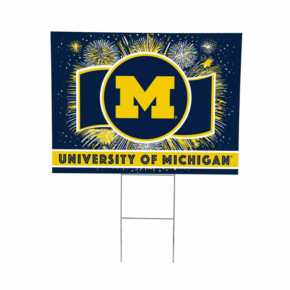 University Of Michigan Yard Sign, Patriotic