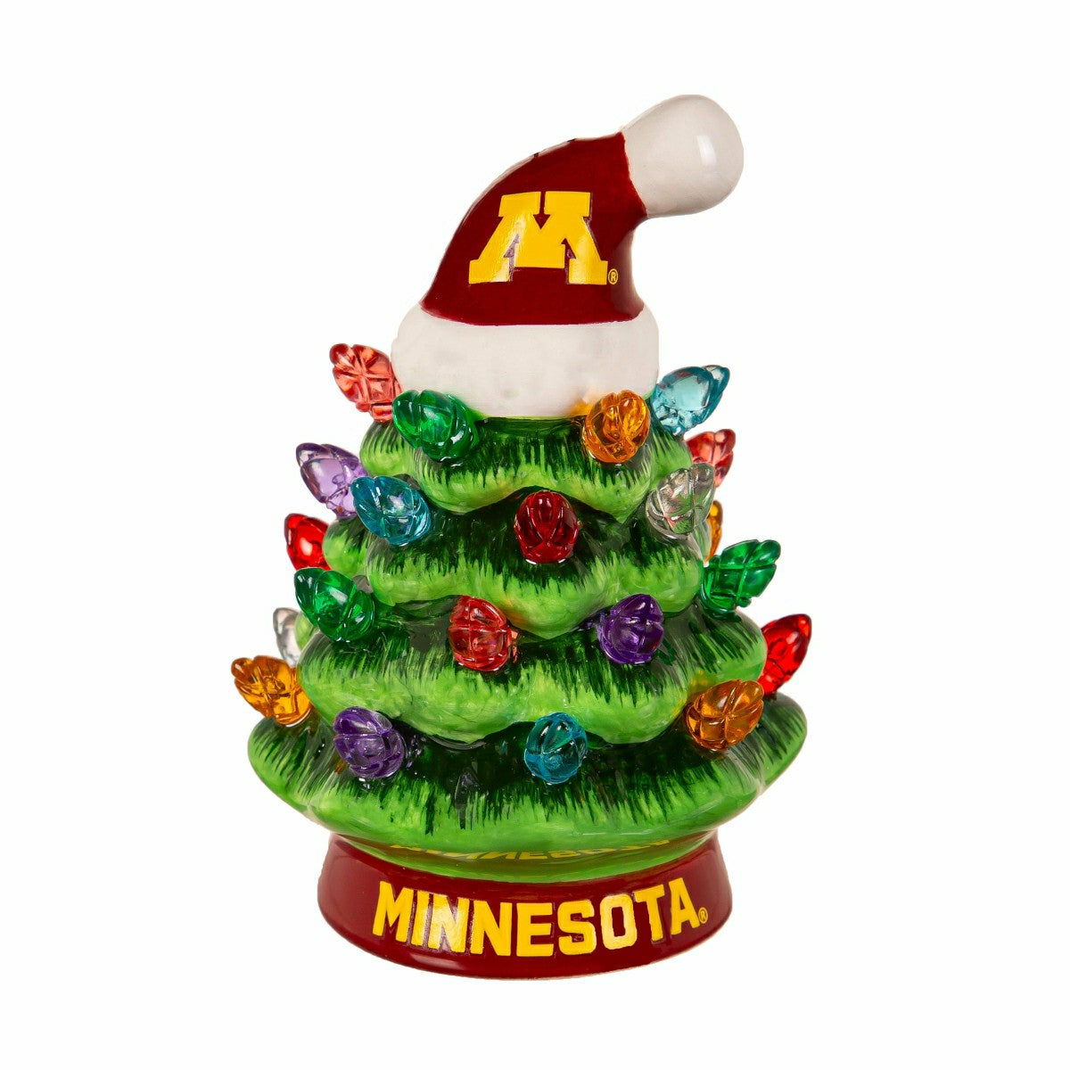 4" Mini LED Tabletop Christmas Tree, Set of 2, University of Minnesota