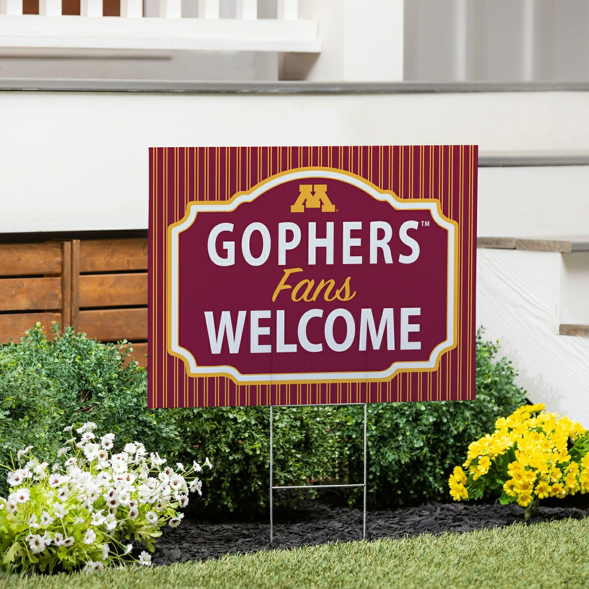 University of Minnesota Coroplast Yard Sign, "Fans Welcome"