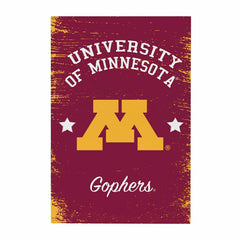 University of Minnesota Wood Wall Sign, 16x24