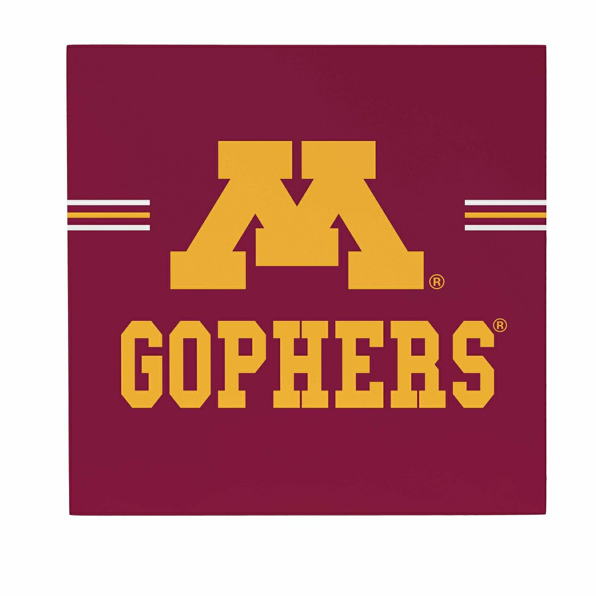 University of Minnesota Wood Wall Sign, 12x12