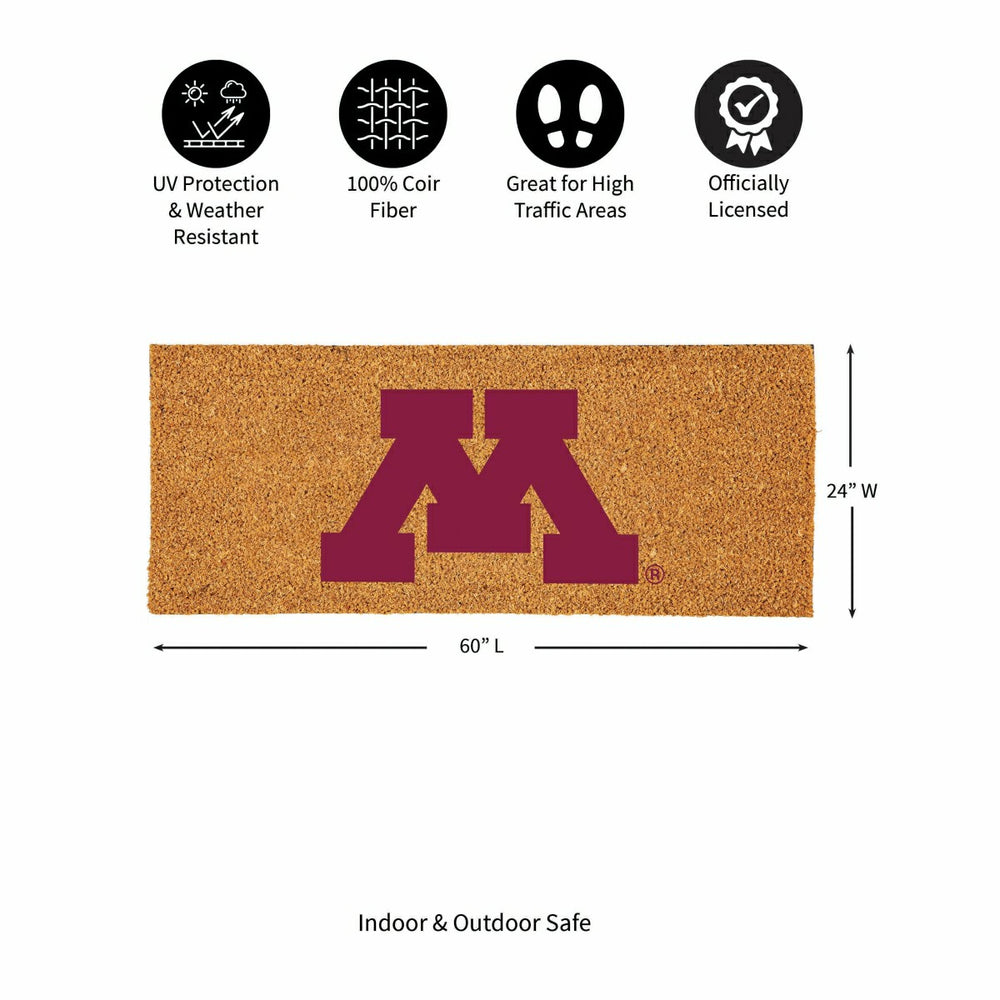 University of Minnesota Extra Large Full Color Coir Mat, 60"x24"