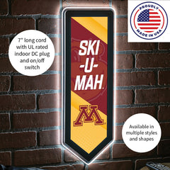 LED Wall Decor, Pennant, University of Minnesota