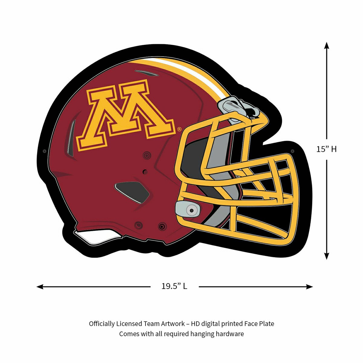 LED Wall Decor, Helmet, University of Minnesota
