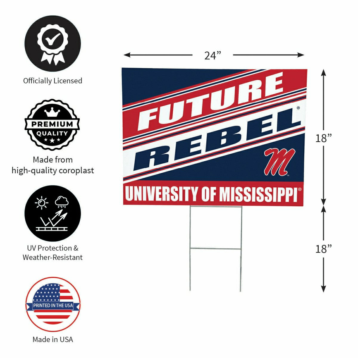 University of Mississippi Coroplast Yard Sign, Future Student