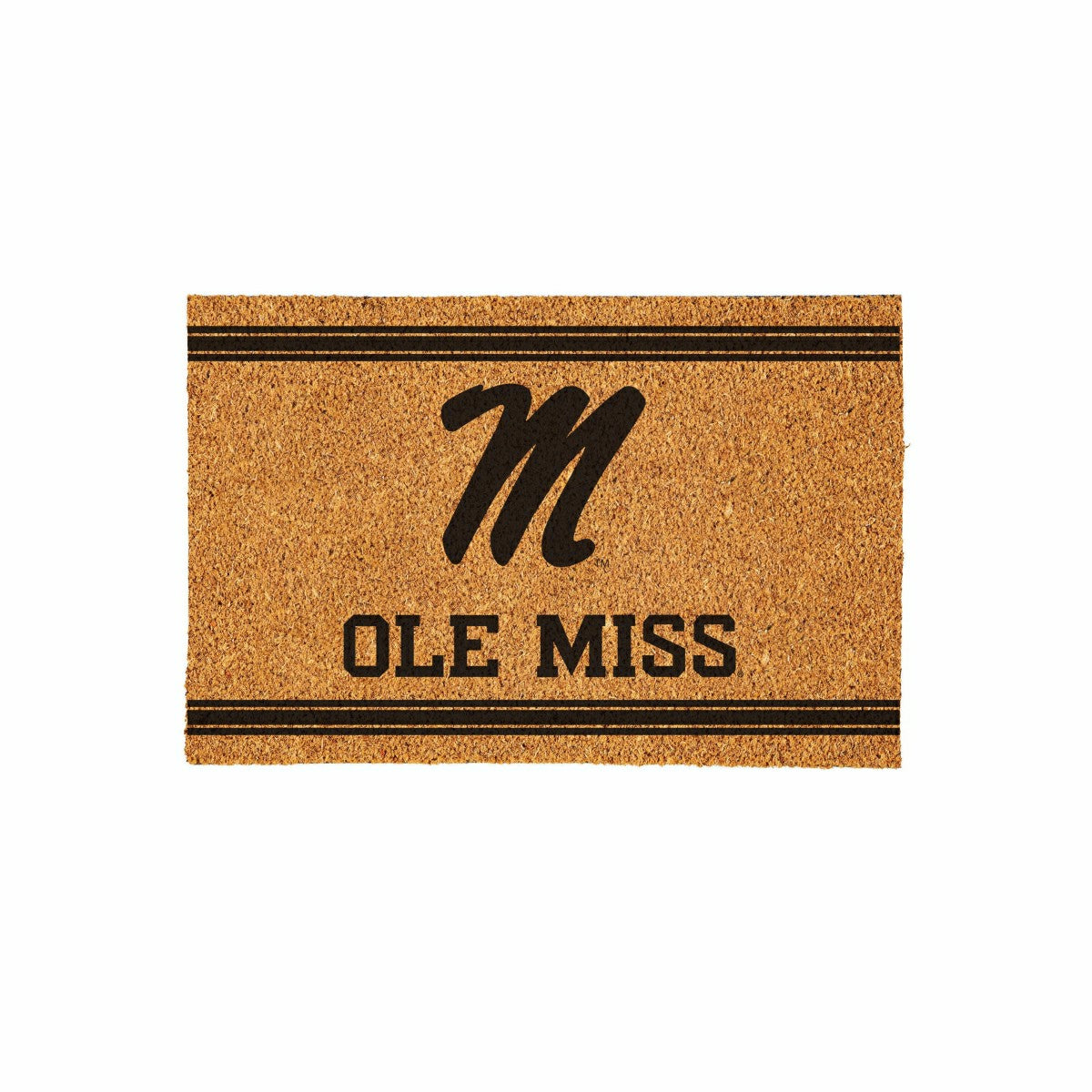 University of Mississippi Large One Color Coir Mat, 36"x24"