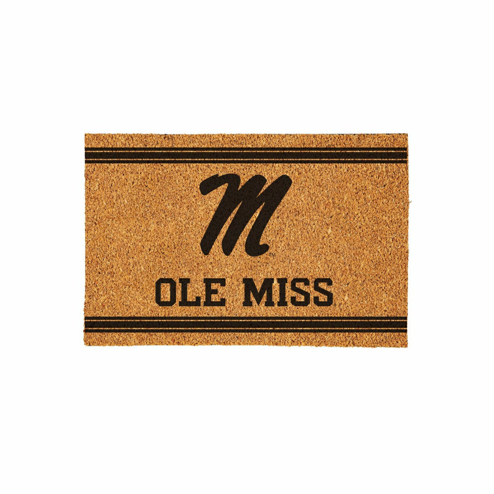 University of Mississippi Large One Color Coir Mat, 36"x24"