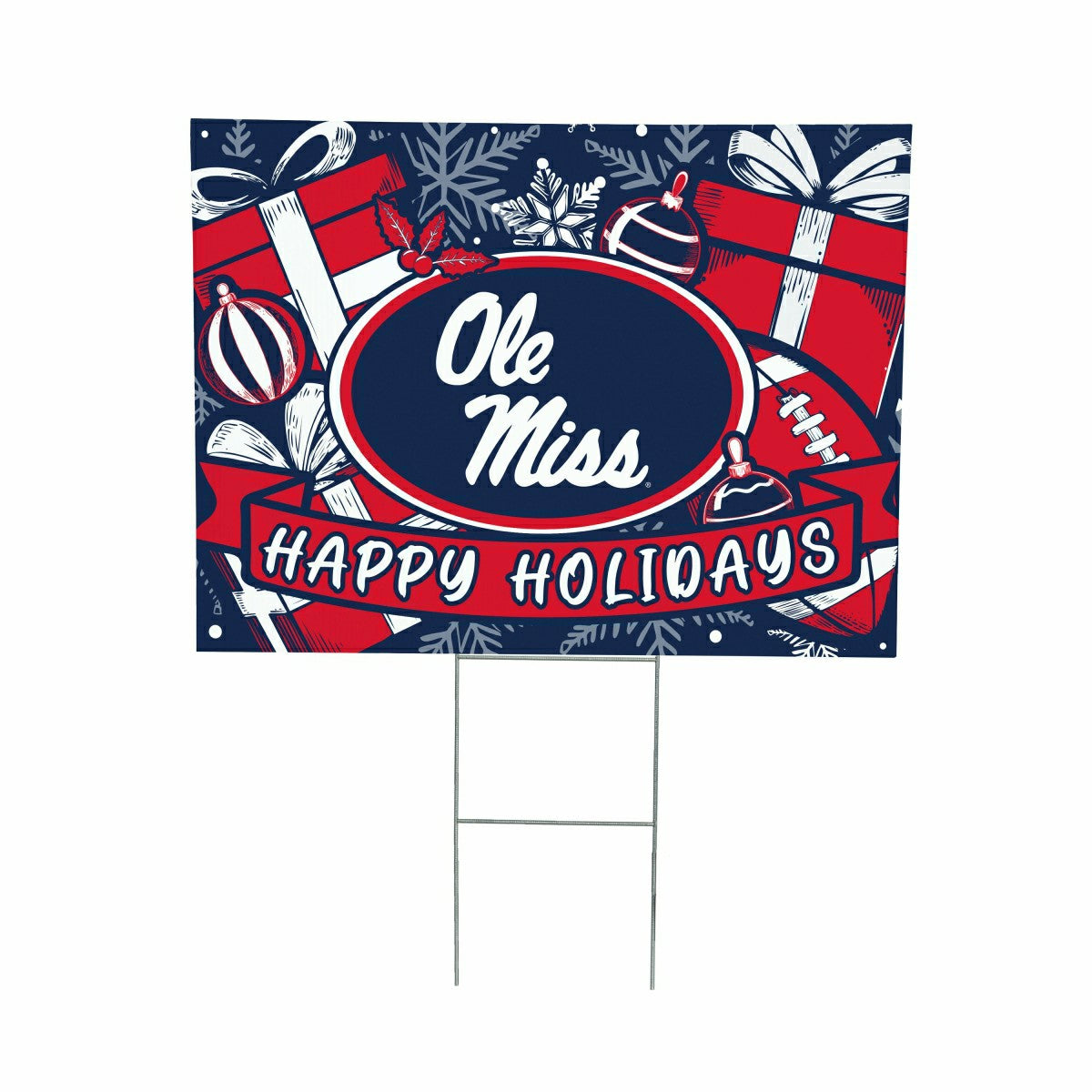 University of Mississippi Yard Sign, Holiday