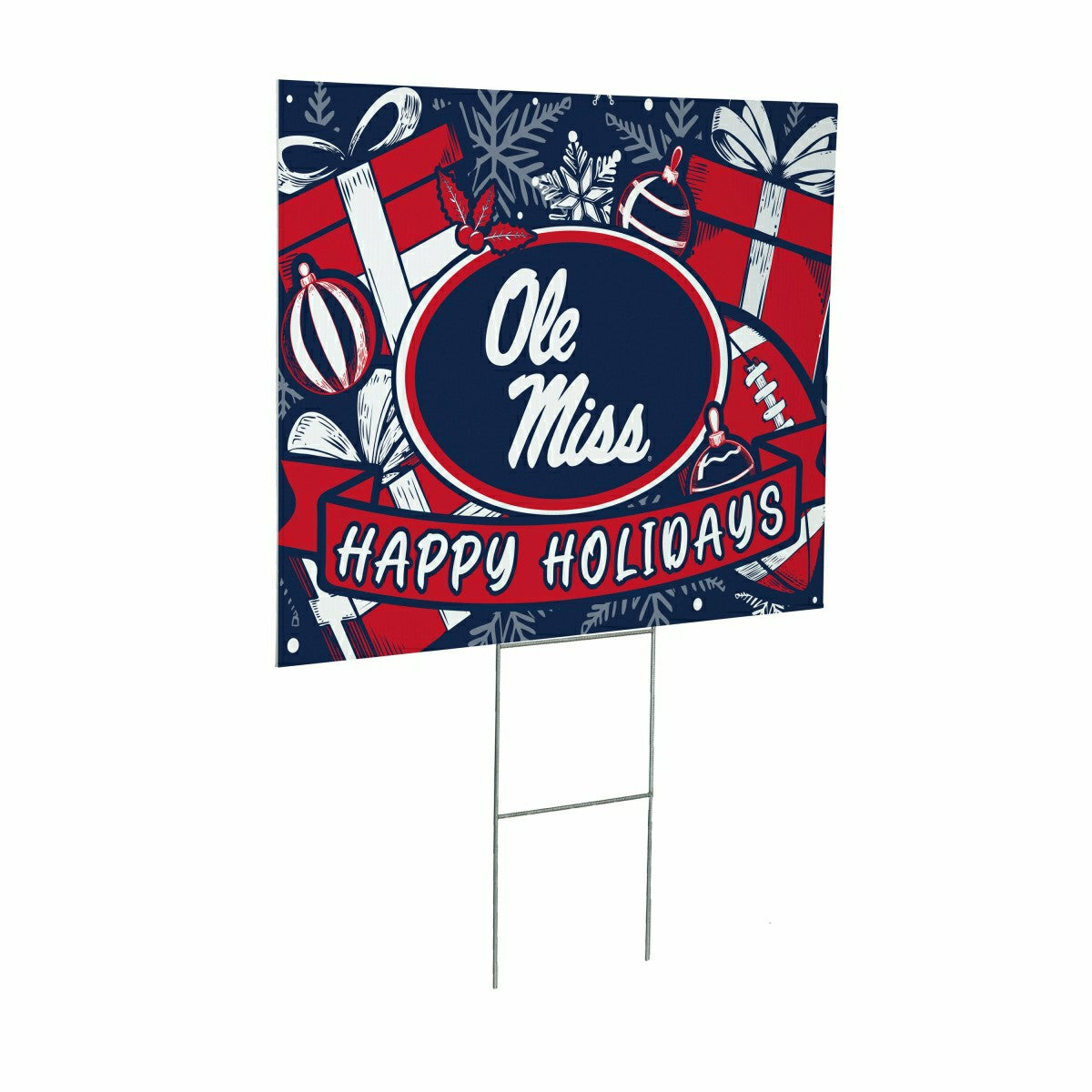 University of Mississippi Yard Sign, Holiday