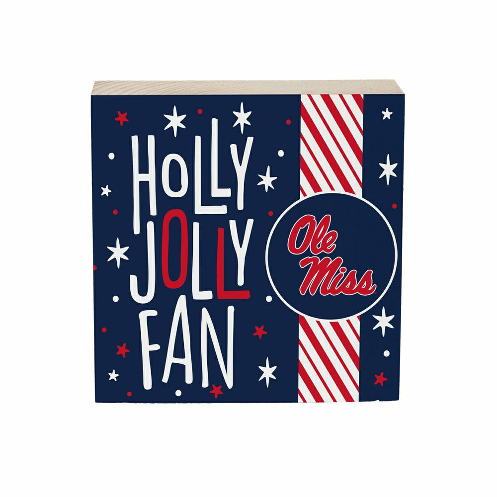 University of Mississippi Block, Holiday, 6x6