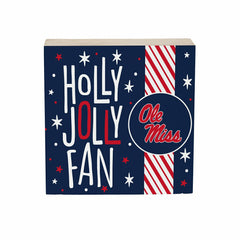 University of Mississippi Block, Holiday, 6x6