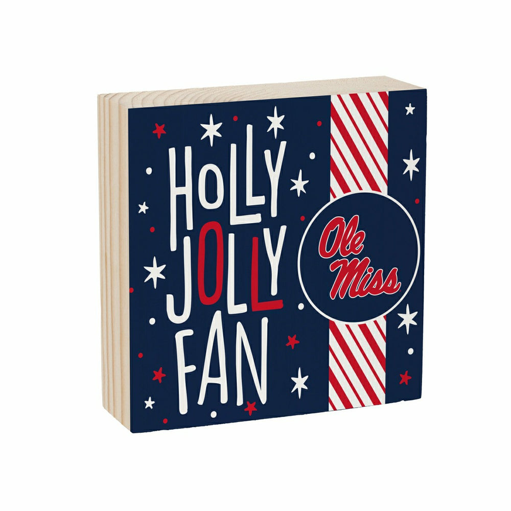 University of Mississippi Block, Holiday, 6x6