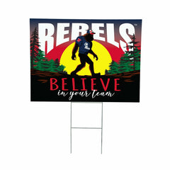 University of Mississippi Yard Sign, Bigfoot