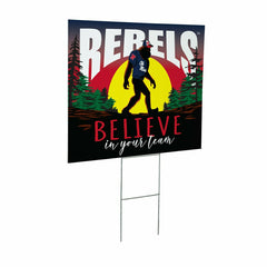 University of Mississippi Yard Sign, Bigfoot