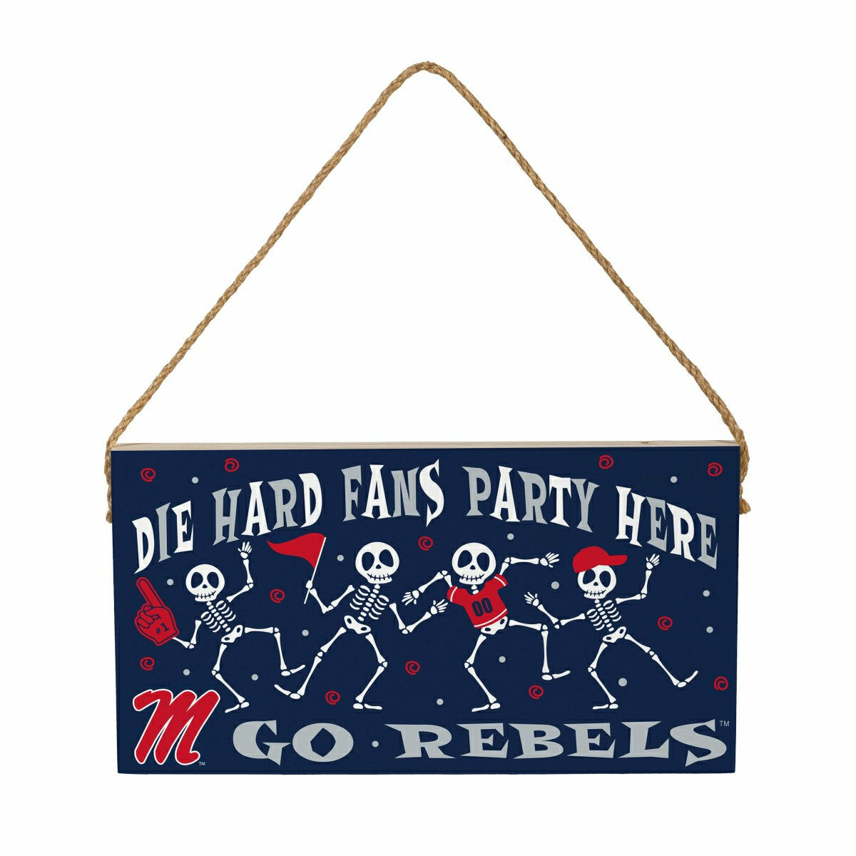 University of Mississippi Halloween Wood Wall Sign, 6x11