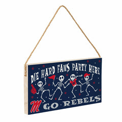 University of Mississippi Halloween Wood Wall Sign, 6x11