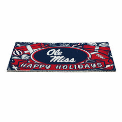 University of Mississippi Holiday PVC Mat, 28"x16"