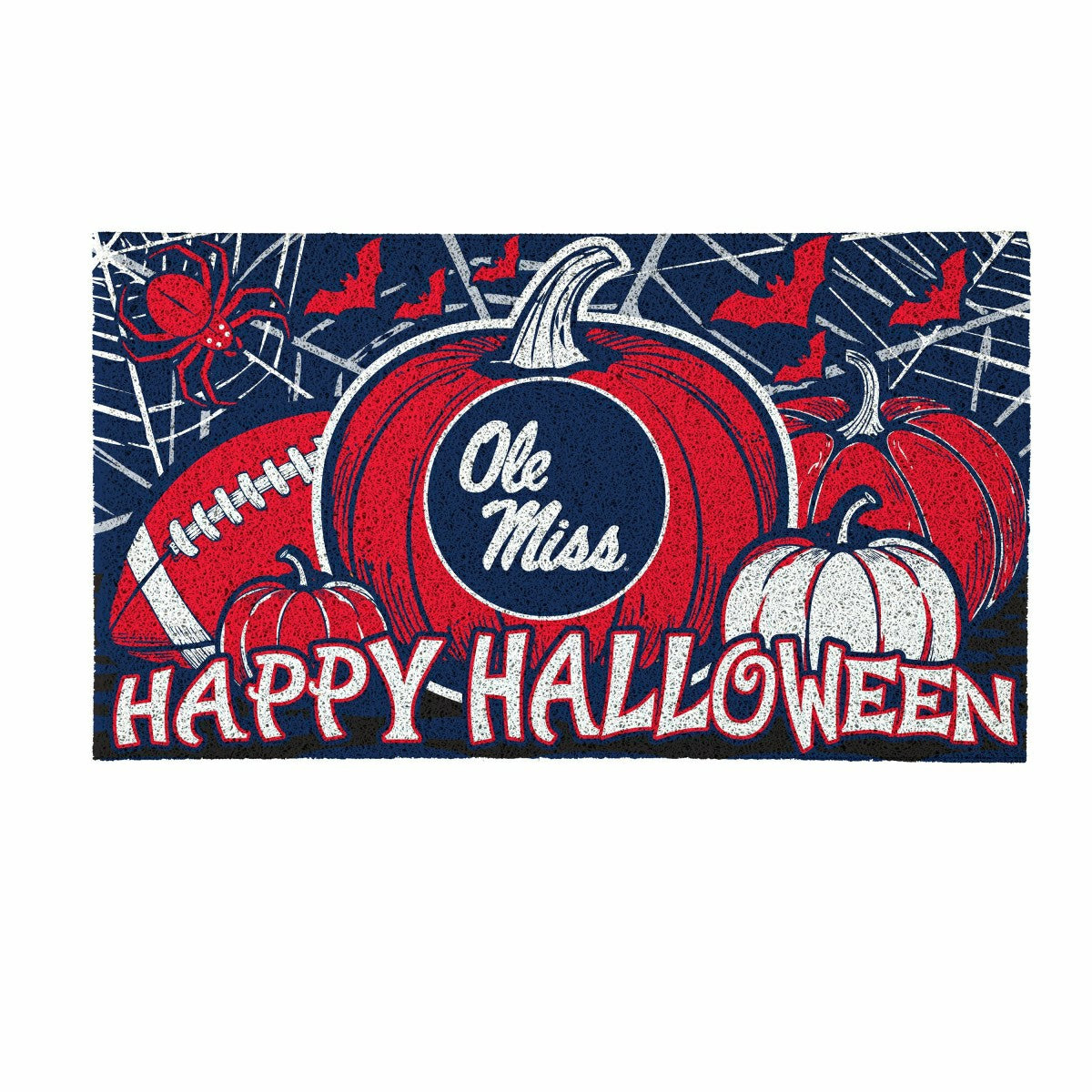 University of Mississippi Halloween PVC Mat, 28"x16"