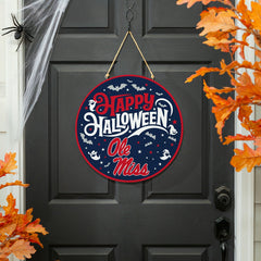 University of Mississippi Halloween Round Door Décor with Hanging Rope