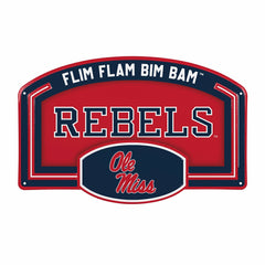 University of Mississippi USA Embossed Steel Wall Sign, 11" x 17"