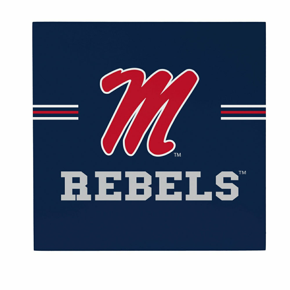 University of Mississippi Wood Wall Sign, 12x12