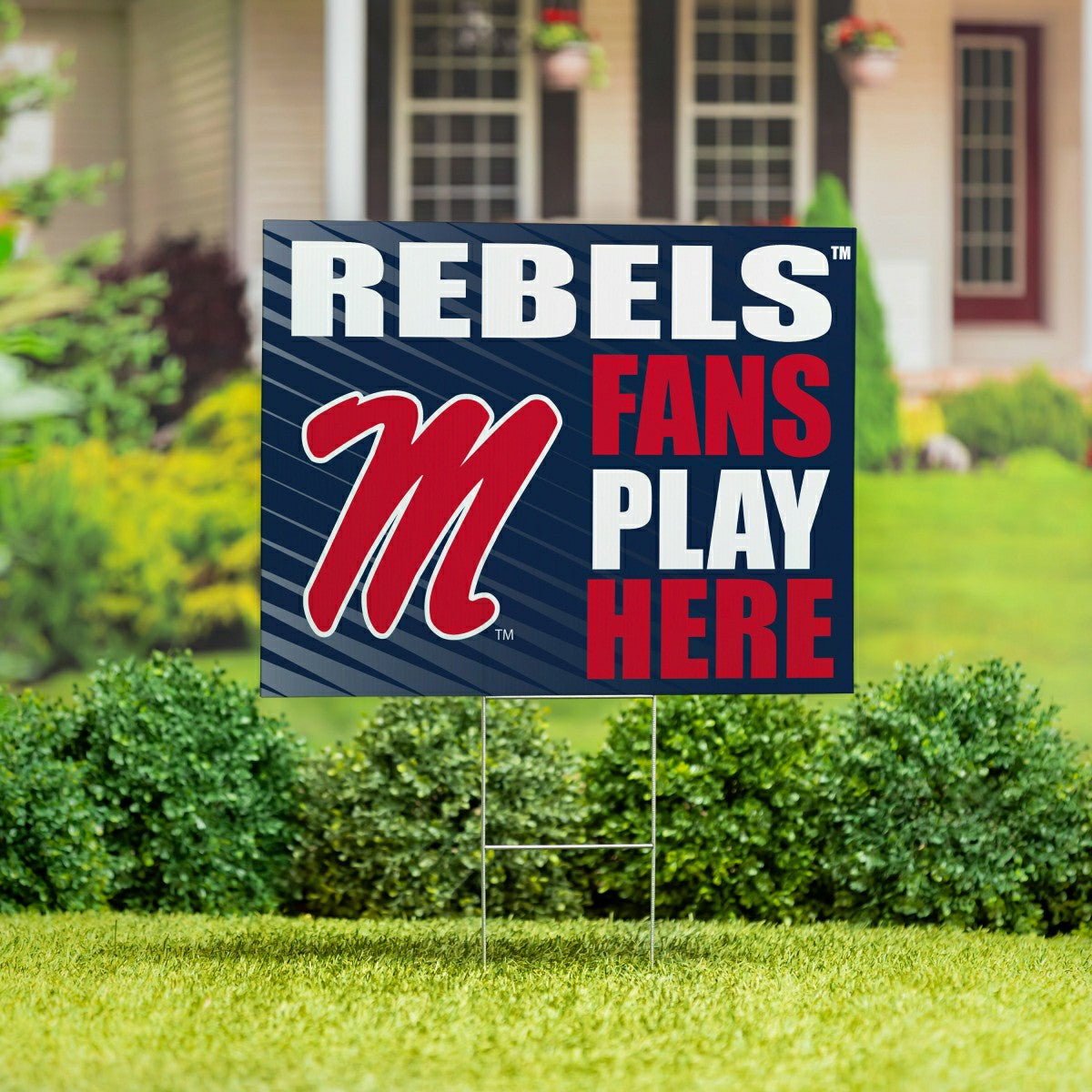 University of Mississippi Coroplast Yard Sign "Fans Play Here"