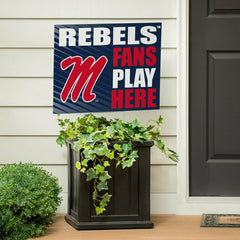 University of Mississippi Coroplast Yard Sign "Fans Play Here"