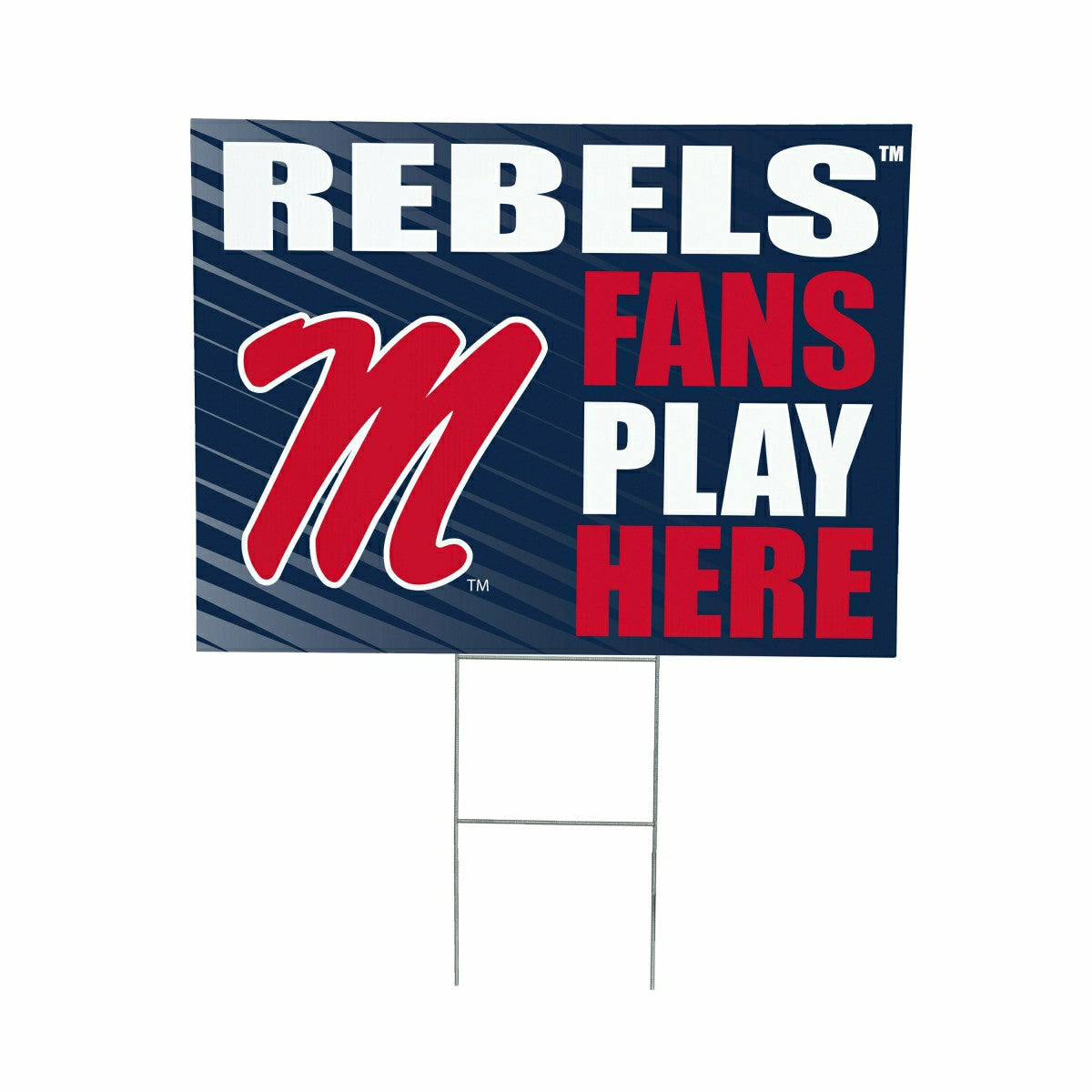 University of Mississippi Coroplast Yard Sign "Fans Play Here"