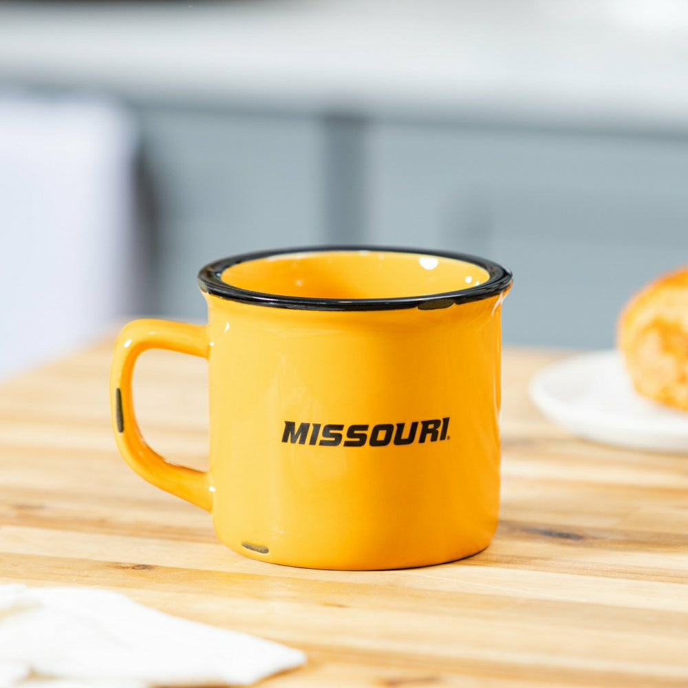 University of Missouri Ceramic Camp Cup with Enamel Finish, 14oz