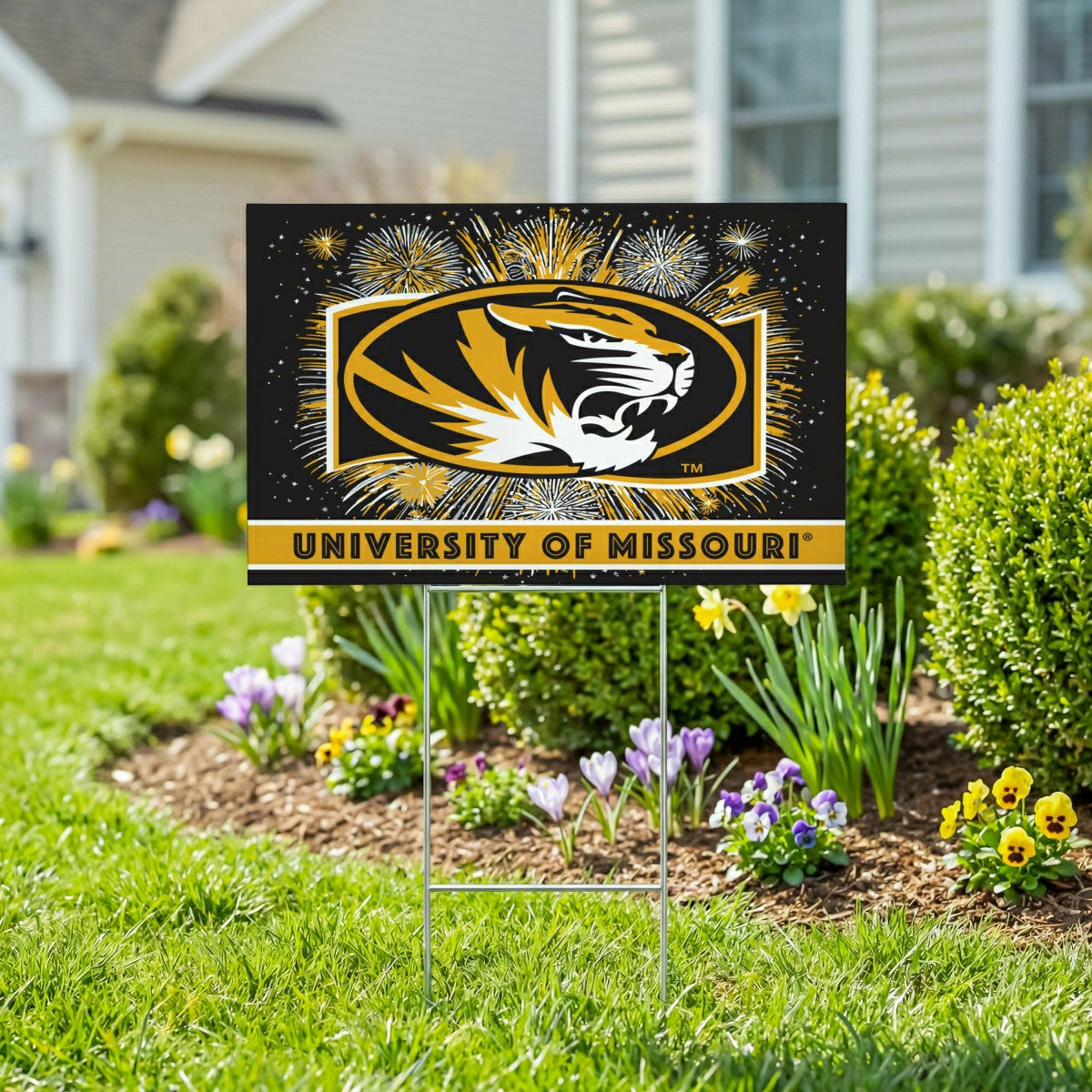 University of Missouri Yard Sign, Patriotic